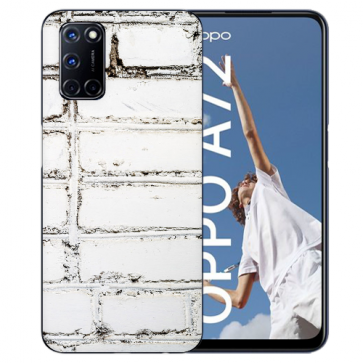 TPU Handy Hülle für Oppo A52 / A72 / A92 mit Weiße Mauer Fotodruck  TPU Handy Hülle für Oppo A52 / A72 / A92 mit Weiße Mauer Fotodruck