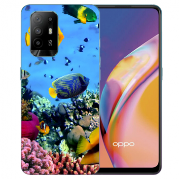 Oppo A94 (5G) TPU Schutzhülle Case mit Fotodruck Korallenfische