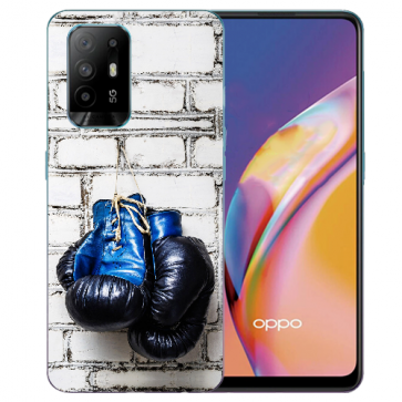 Silikon TPU Case Hülle für Oppo A94 (5G) mit Fotodruck Boxhandschuhe