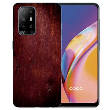 TPU Schutzhülle für Oppo A94 (5G) mit Eichenholz -Optik Fotodruck Etui