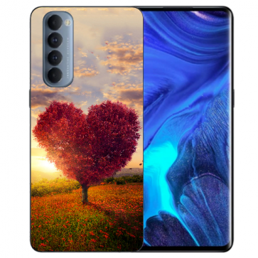 Oppo Reno 4 Pro (4G) Gestalten deine Handyhülle mit Fotodruck Herzbaum mit TPU Schale 