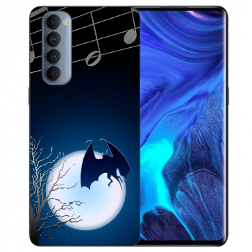 Oppo Reno 4 Pro (4G) Silikon Schale Handyhülle mit Fotodruck Fledermaus-mond Oppo Reno 4 Pro (4G) Silikon Schale Handyhülle mit Fotodruck Fledermaus-mond
