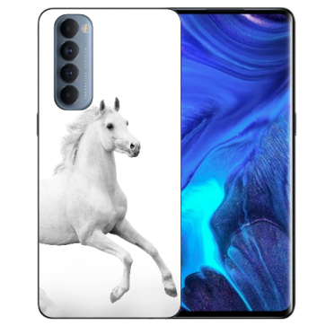 Oppo Reno 4 Pro (4G) Silikon TPU Case Handyhülle mit Pferd Fotodruck Etui Oppo Reno 4 Pro (4G) Silikon TPU Case Handyhülle mit Pferd Fotodruck Etui