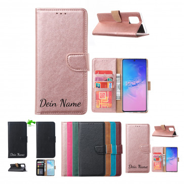 Schutzhülle Handy Tasche für Xiaomi Mi 11 mit Namensdruck in Rosa Gold