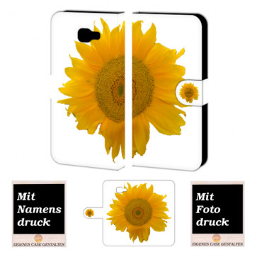 Samsung Galaxy C7 Handyhülle Tasche mit Sonnenblumen + Bilddruck 
