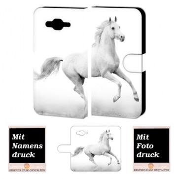 Smartphonehülle mit Pferd Bilddruck Tasche für Samsung Galaxy On5 