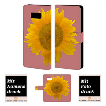 Samsung Galaxy S8 Plus Handy Hülle mit Sonnenblumen Bilddruck