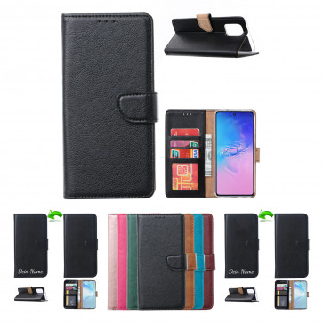 Handy Schutzhülle Tasche Cover in Schwarz für Xiaomi Mi 10 Lite Etui