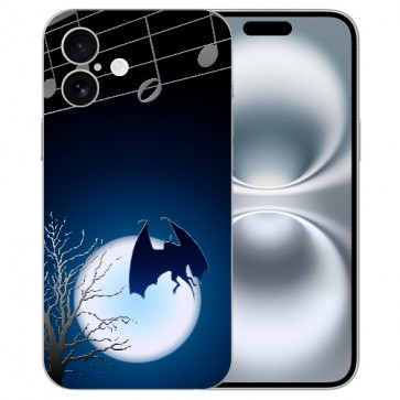 Personalisierte TPU Silikon Handy Hülle Cover Fledermausmond Bilddruck für iPhone 16  Personalisierte TPU Silikon Handy Hülle Cover Fledermausmond Bilddruck für iPhone 16