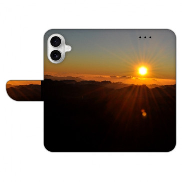 Schutzhülle Backcover für iPhone 16 Plus Bilddruck Sonnenaufgang Etui