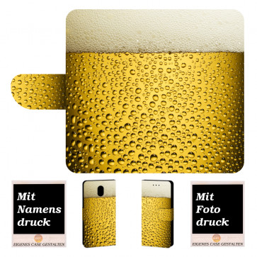 Schutzhülle Handyhülle Tasche für Nokia 2 mit Bier Bild Druck Etui