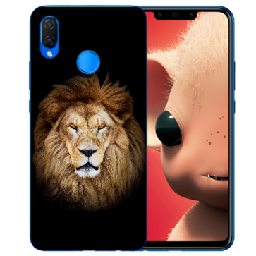 Schutzhülle Huawei Nova 3i Silikon TPU mit Löwe Namen Bilddruck