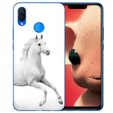 Huawei Nova 3i Silikon TPU Case Schutzhülle mit Pferd Namen Bilddruck