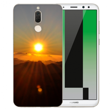 Huawei Mate 10 Lite Silikon TPU Hülle mit Bilddruck Sonnenaufgang