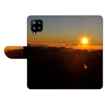 Handy Hülle Tasche mit Bilddruck Sonnenaufgang für Samsung Galaxy A42  