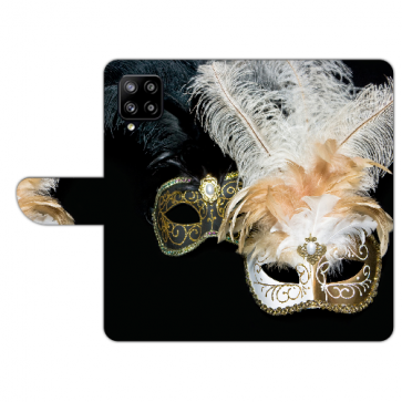 Samsung Galaxy A42 Handy Hülle Tasche mit Bilddruck Venedig Maske Etui