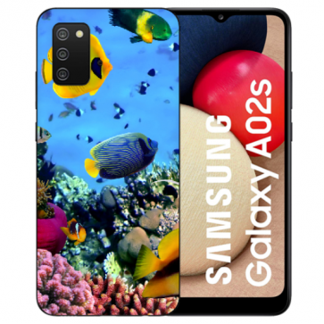 Silikon Schutzhülle Cover Case Bilddruck Korallenfische für Samsung Galaxy A03s 