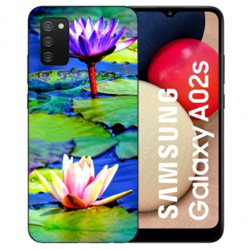 Schutzhülle Silikon Cover Case Bilddruck Lotosblumen für Samsung Galaxy A03s