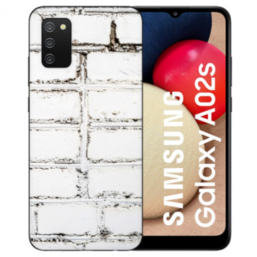 individuelle Schutzhülle mit Foto Bild für Samsung Galaxy A02S Weiße Mauer
