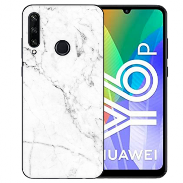 Huawei Y6P (2020) TPU Hülle mit Fotodruck Marmoroptik Etui