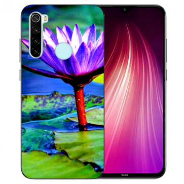 XIAOMI Redmi Note 8 TPU Hülle mit Fotodruck Lotosblumen Etui