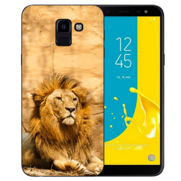 Silikon TPU Hülle mit Löwe Bilddruck für Samsung Galaxy J6 (2018)