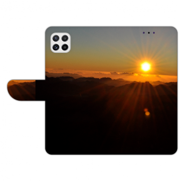 Handy Schutzhülle für Samsung Galaxy A22 (5G) mit Fotodruck Sonnenaufgang 