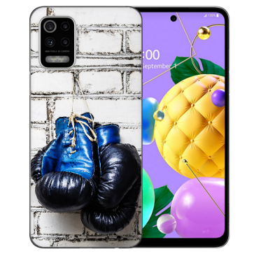 Schutzhülle Handy Hülle Silikon TPU für LG K52 mit Boxhandschuhe Bilddruck  Schutzhülle Handy Hülle Silikon TPU für LG K52 mit Boxhandschuhe Bilddruck
