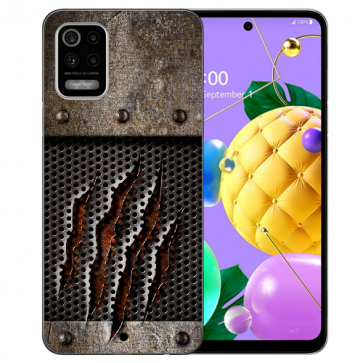 LG K52 Schutzhülle Handy Hülle Silikon TPU mit Fotodruck Monster-Kralle