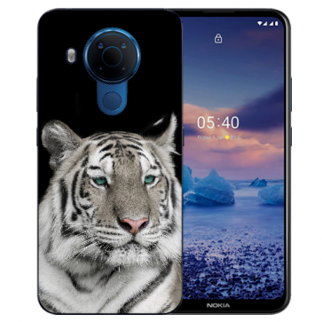 Nokia 5.4 Schutzhülle Silikon TPU Handy Hülle Cover Case mit Fotodruck Tiger