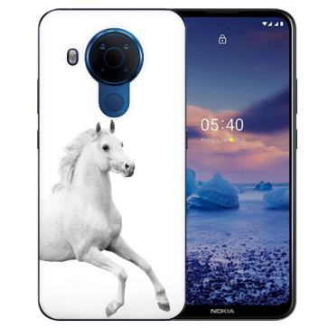 Nokia 5.4 Silikon TPU Handy Hülle Cover Case mit Fotodruck Pferd