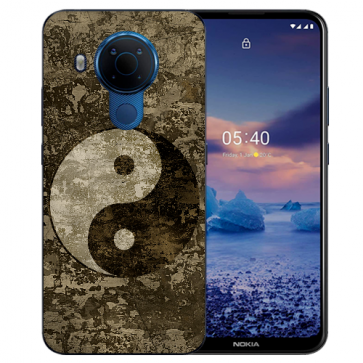 Schutzhülle Silikon TPU Handy Hülle für Nokia 5.4 mit Yin Yang Fotodruck