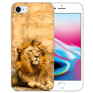 Handy TPU Hülle für iPhone 7 / iPhone 8 Case mit Fotodruck Löwe