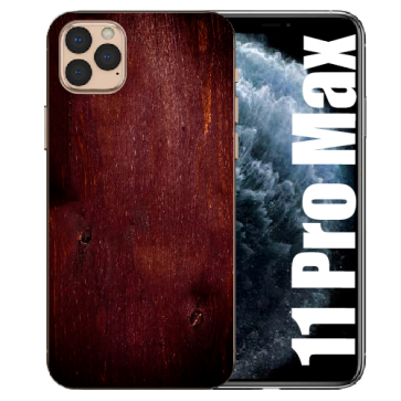 iPhone 11 Pro Max Handy Hülle TPU mit Eichenholz -Optik Bilddruck  iPhone 11 Pro Max Handy Hülle TPU mit Eichenholz -Optik Bilddruck