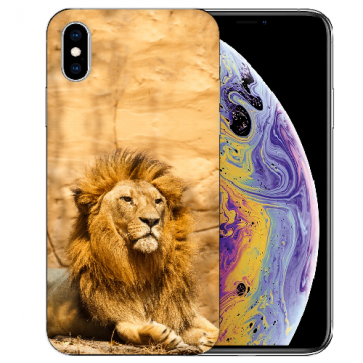 iPhone XS Max TPU Handy Hülle Tasche Hülle mit Fotodruck Löwe iPhone XS Max TPU Handy Hülle Tasche Hülle mit Fotodruck Löwe