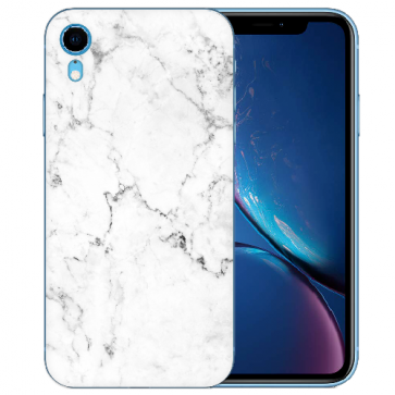 TPU Handy Hülle für iPhone XR Case mit Marmoroptik Fotodruck Etui