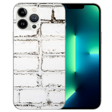 Backcover Silikon Schutzhülle TPU Weiße Mauer Fotodruck für iPhone 14 Pro 