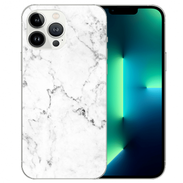 iPhone 13 Pro Max Handyhülle Silikon TPU mit Marmoroptik Fotodruck 