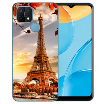 Oppo A15 TPU Handy Tasche Hülle mit Eiffelturm Fotodruck  Oppo A15 TPU Handy Tasche Hülle mit Eiffelturm Fotodruck