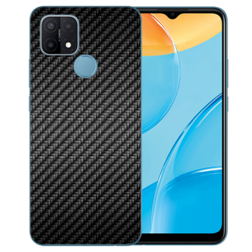 TPU Individuelle Handy Tasche mit Carbon Optik Fotodruck für Oppo A15 TPU Individuelle Handy Tasche mit Carbon Optik Fotodruck für Oppo A15