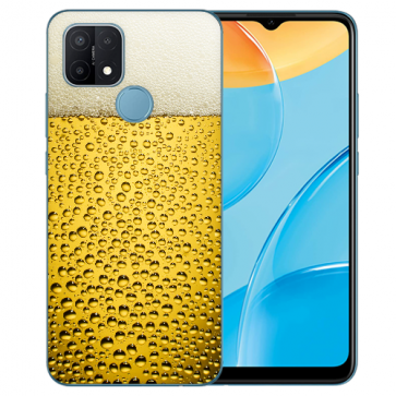 Oppo A15 TPU Individuelle Handy Tasche Hülle mit Bier Fotodruck 