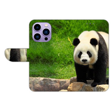 Personalisierte Individuelle Handy Tasche für iPhone 16 Pro Max Hülle Panda Fotodruck Etui