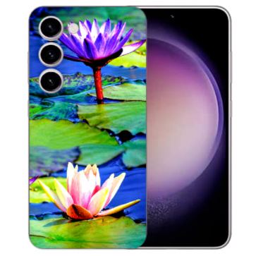 Silikon Personalisierte Hülle für Samsung Galaxy A56 (5G) Etui Fotodruck Lotosblumen  