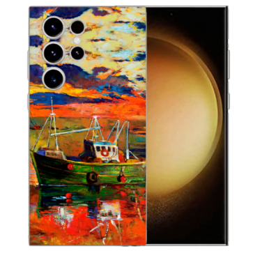 Personalisierte Handyhülle TPU Bilddruck Gemälde für Samsung Galaxy S25 Ultra Etui