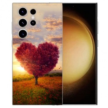 TPU Personalisierte für Samsung Galaxy S25 Ultra Handyhülle Bilddruck Herzbaum 