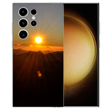 Silikon TPU Personalisierte Tasche für Samsung Galaxy S25 Ultra Bilddruck Sonnenaufgang