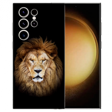Personalisierte TPU Handy Tasche Bilddruck Löwenkopf für Samsung Galaxy S25 Ultra Etui