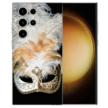 Personalisierte TPU Cover Case für Samsung Galaxy S25 Ultra Etui mit Bilddruck Venedig Maske