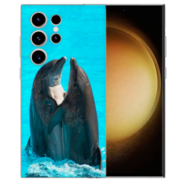 Personalisierte TPU Schutzhülle mit Bilddruck Delfine für Samsung Galaxy S25 Ultra 