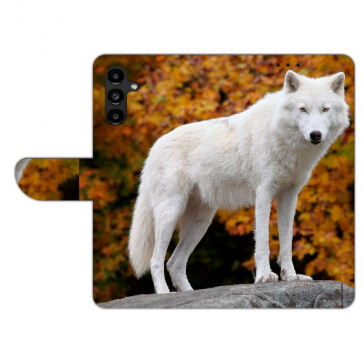 Schutzhülle Handy Tasche für Samsung Galaxy S23 (5G) mit Bilddruck Polarwolf
